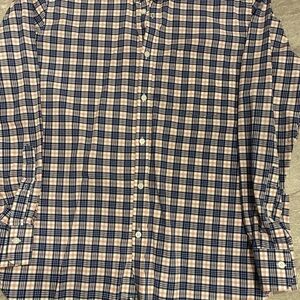 Peter Millar Men’s Button-Down Shirt Size M Plaid Check Long Sleeve Classic Fit